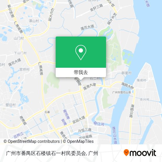 广州市番禺区石楼镇石一村民委员会地图