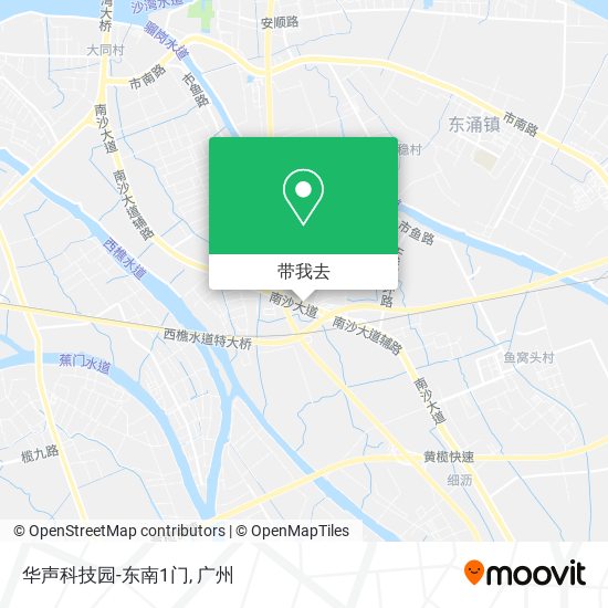 华声科技园-东南1门地图
