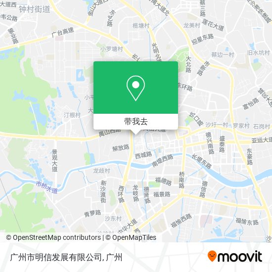 广州市明信发展有限公司地图