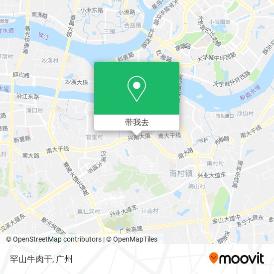 罕山牛肉干地图