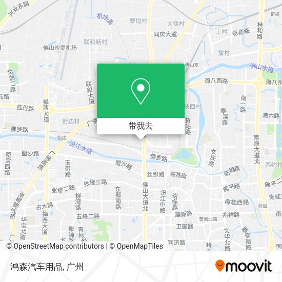 鸿森汽车用品地图