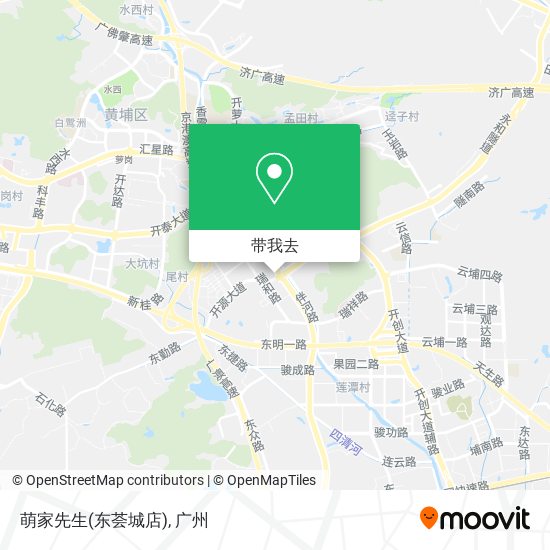 萌家先生(东荟城店)地图