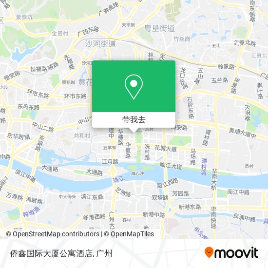 侨鑫国际大厦公寓酒店地图