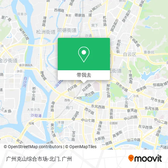 广州克山综合市场-北门地图