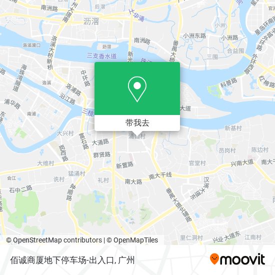 佰诚商厦地下停车场-出入口地图