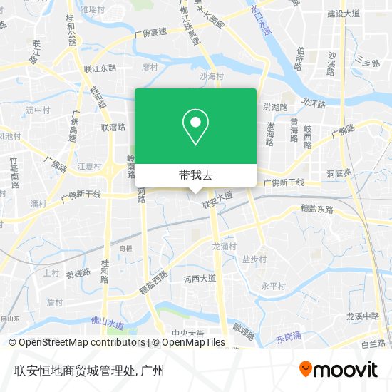联安恒地商贸城管理处地图