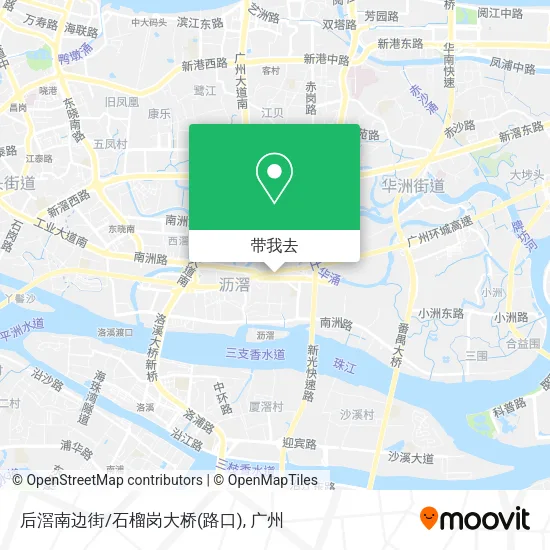 后滘南边街/石榴岗大桥(路口)地图