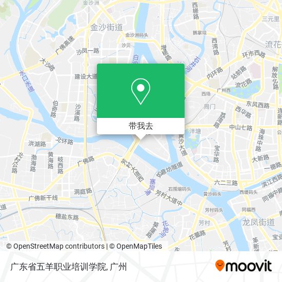 广东省五羊职业培训学院地图