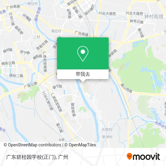 广东碧桂园学校(正门)地图