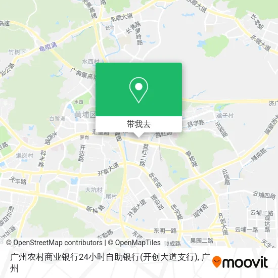 广州农村商业银行24小时自助银行(开创大道支行)地图