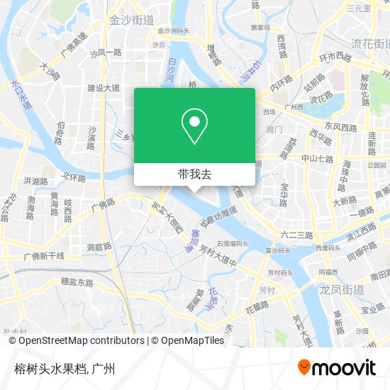 榕树头水果档地图