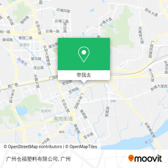 广州仓福塑料有限公司地图
