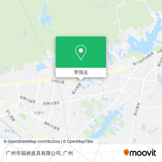 广州市福昶皮具有限公司地图