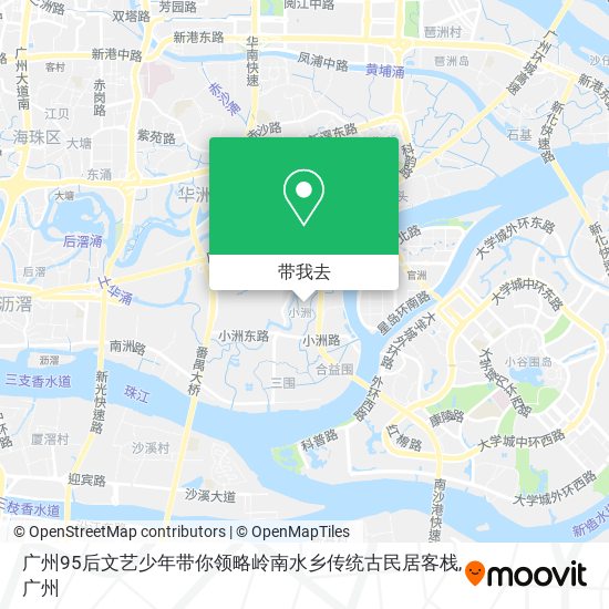 广州95后文艺少年带你领略岭南水乡传统古民居客栈地图