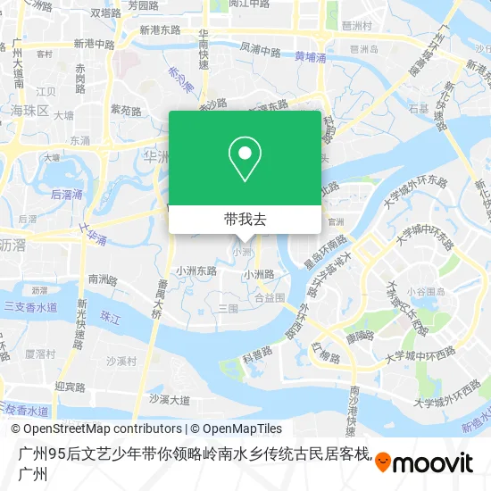 广州95后文艺少年带你领略岭南水乡传统古民居客栈地图