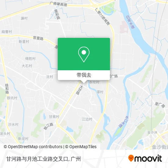甘河路与月池工业路交叉口地图