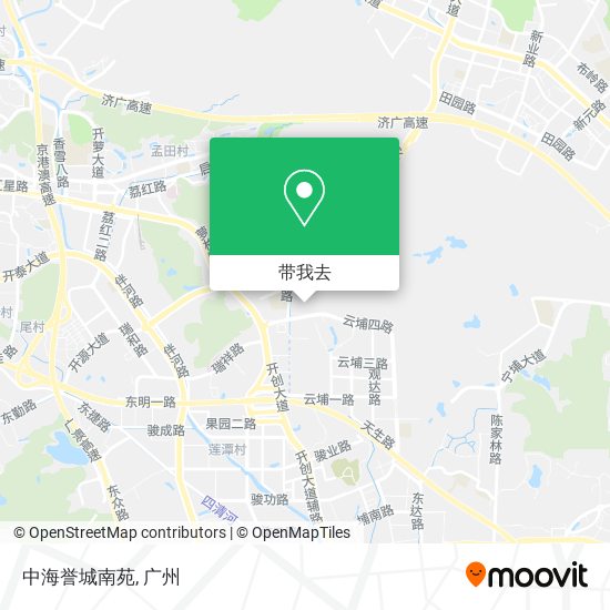 中海誉城南苑地图