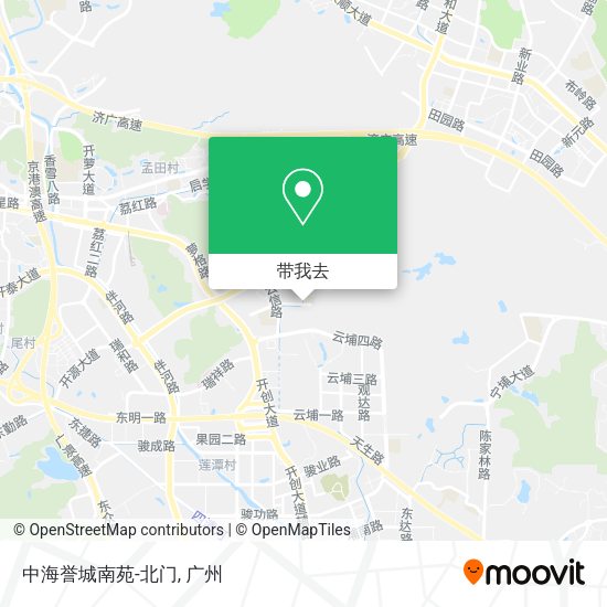 中海誉城南苑-北门地图