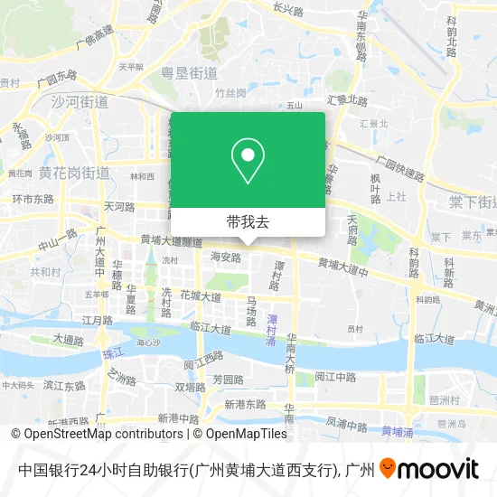 中国银行24小时自助银行(广州黄埔大道西支行)地图