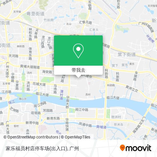 家乐福员村店停车场(出入口)地图