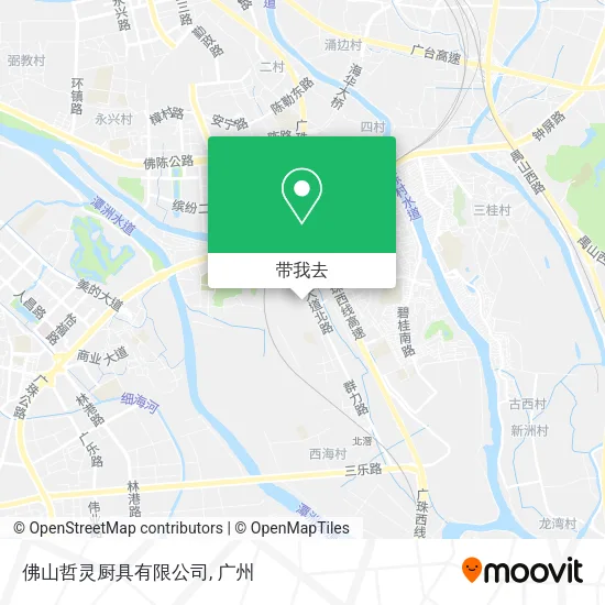佛山哲灵厨具有限公司地图