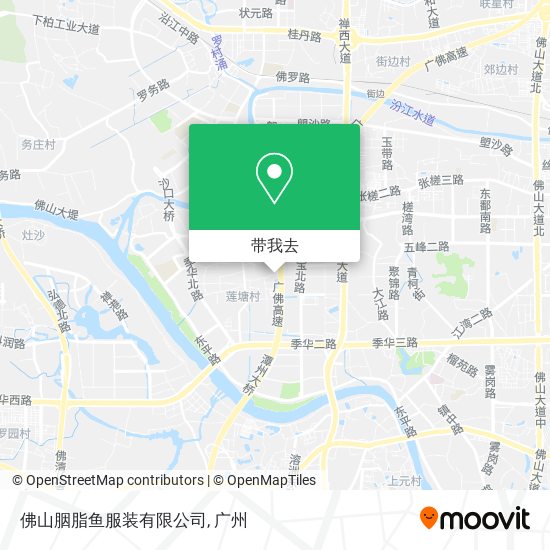 佛山胭脂鱼服装有限公司地图
