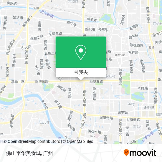 佛山季华美食城地图