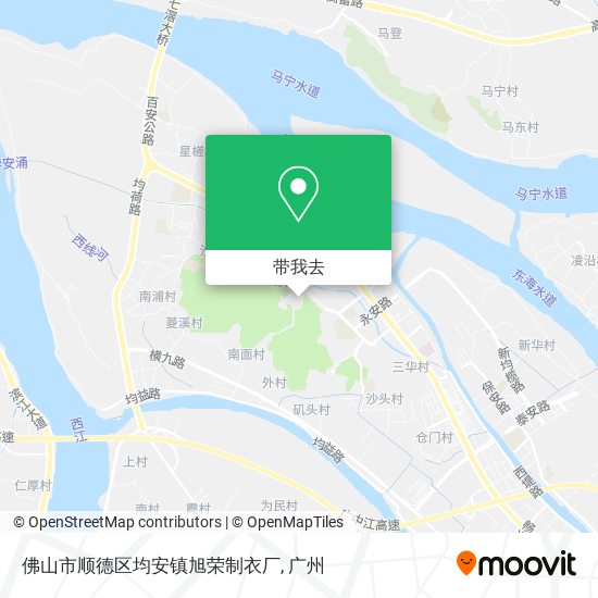 佛山市顺德区均安镇旭荣制衣厂地图