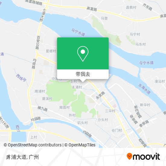 豸浦大道地图