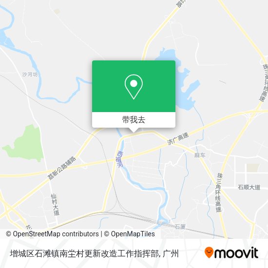 增城区石滩镇南坣村更新改造工作指挥部地图