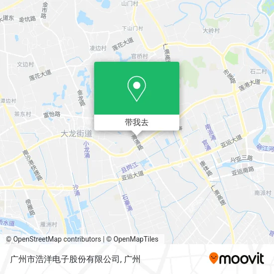 广州市浩洋电子股份有限公司地图