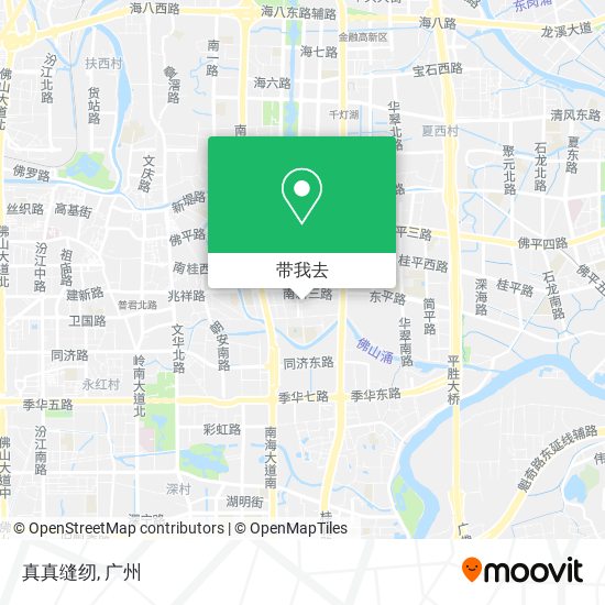 真真缝纫地图