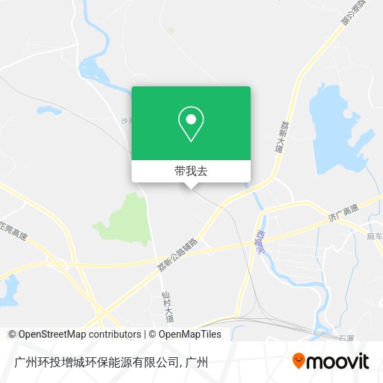 广州环投增城环保能源有限公司地图