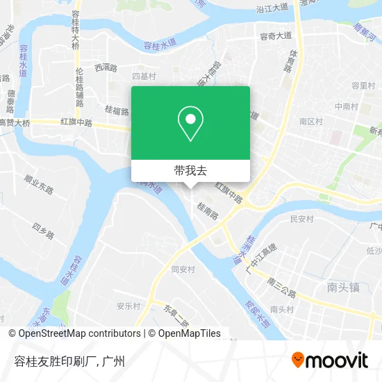 容桂友胜印刷厂地图