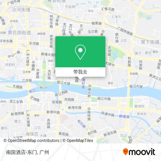 南国酒店-东门地图