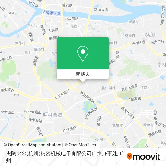 史陶比尔(杭州)精密机械电子有限公司广州办事处地图