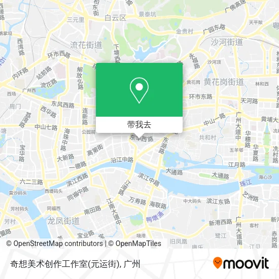 奇想美术创作工作室(元运街)地图