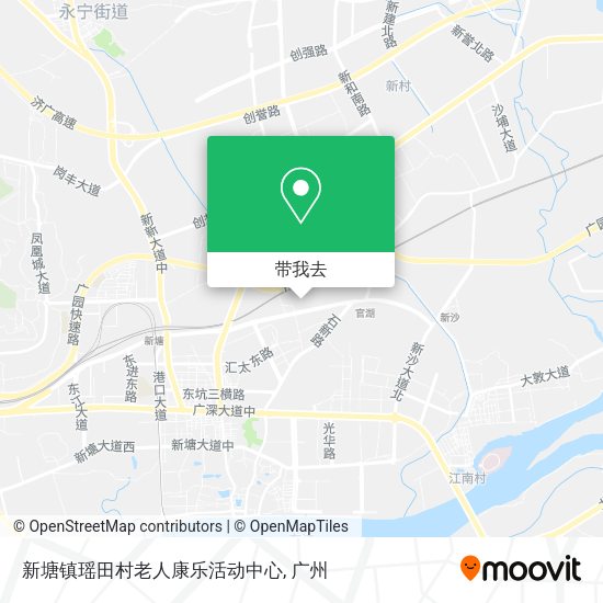 新塘镇瑶田村老人康乐活动中心地图