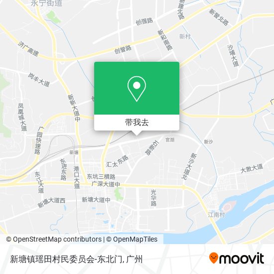 新塘镇瑶田村民委员会-东北门地图