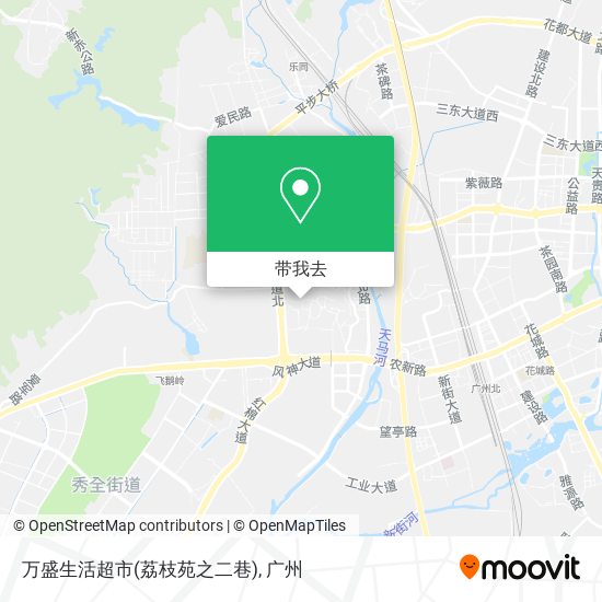 万盛生活超市(荔枝苑之二巷)地图