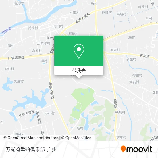 万湖湾垂钓俱乐部地图