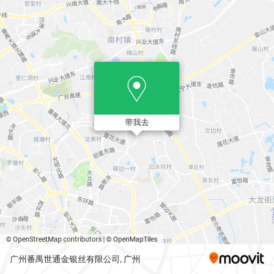 广州番禺世通金银丝有限公司地图