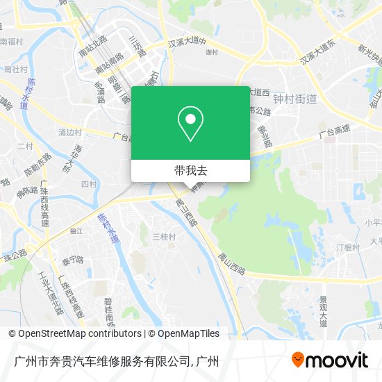 广州市奔贵汽车维修服务有限公司地图