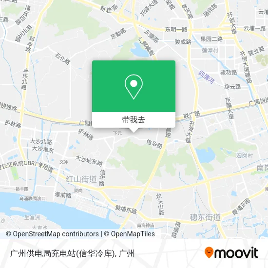 广州供电局充电站(信华冷库)地图