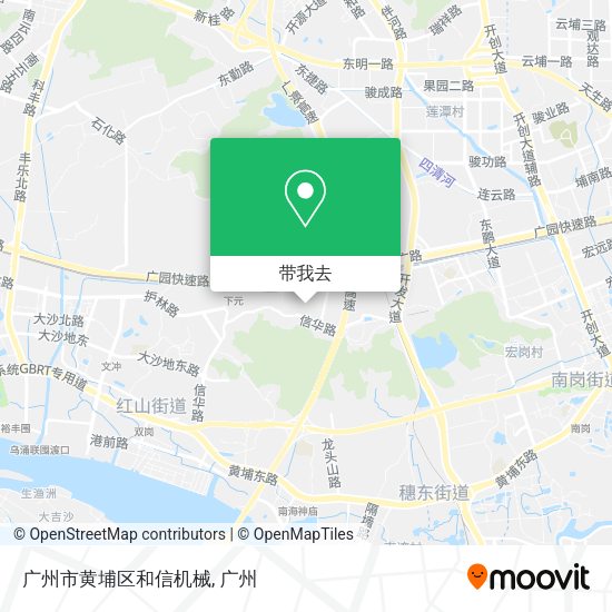 广州市黄埔区和信机械地图