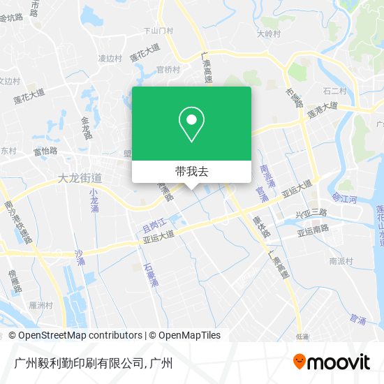 广州毅利勤印刷有限公司地图