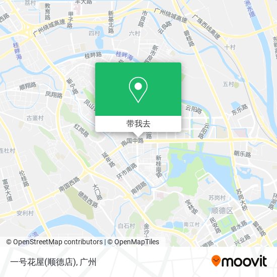 一号花屋(顺德店)地图
