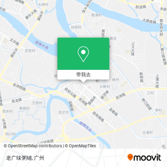 老广味粥铺地图
