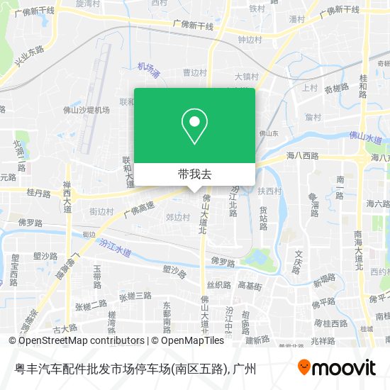 粤丰汽车配件批发市场停车场(南区五路)地图
