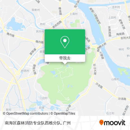 南海区森林消防专业队西樵分队地图
